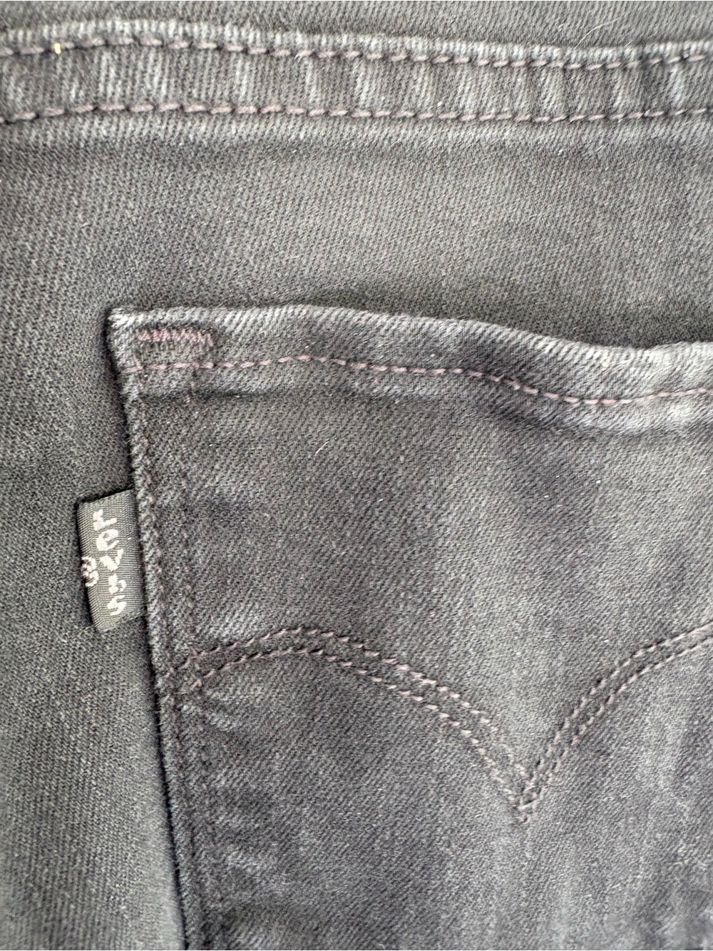Levi’s 311 Shaping Skinny Jeans Women’s 27 Black High Rise Stretch Denim - Picture 4 of 7